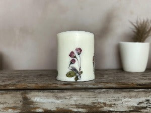 Begonia Hand Pressed Botanical Flower Candle