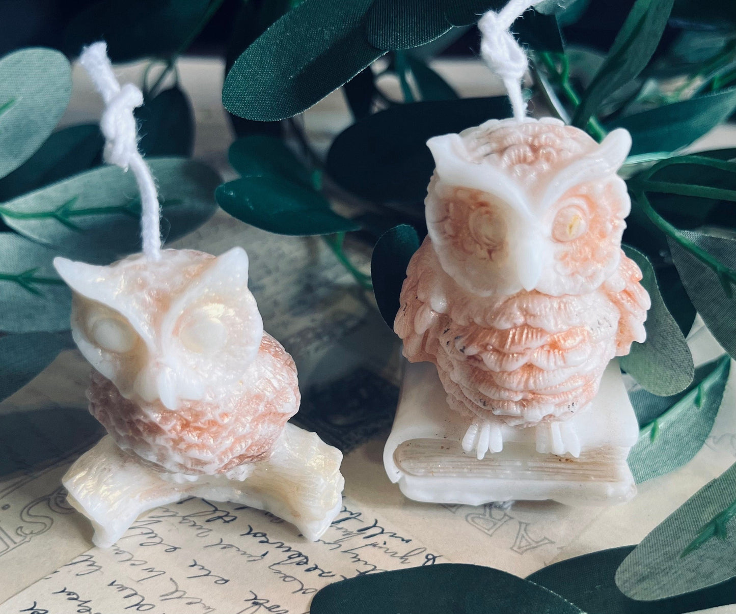 2.4” Rustic Owl on leeway Limb Candle