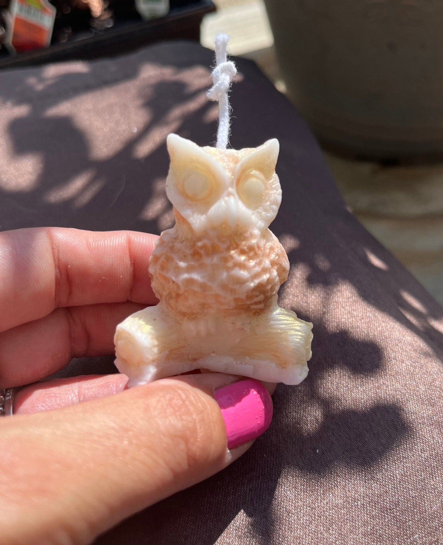 2.4” Rustic Owl on leeway Limb Candle