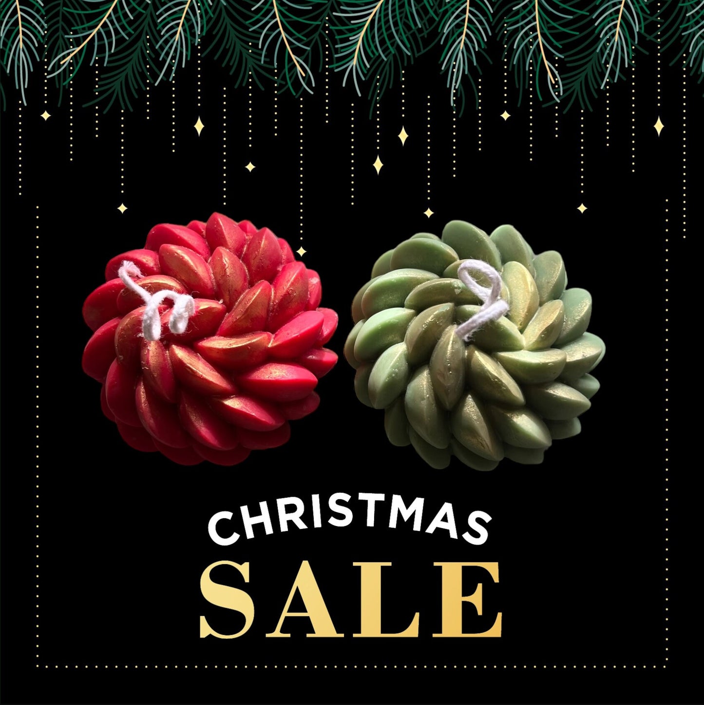 Handmade Christmas Rope Candle: Elegant Tablescape Centerpiece.
