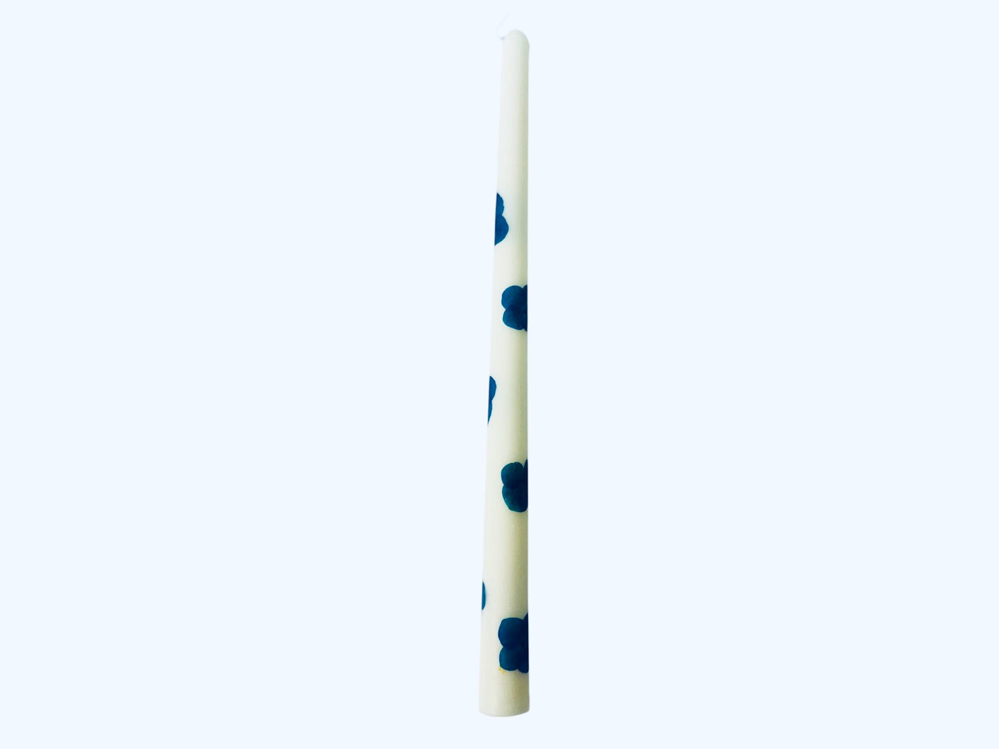Handmade Pressed Flower Taper Candles: Botanical Wedding Decor, 12 Inch