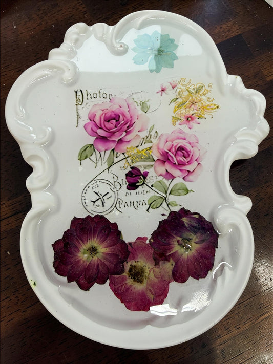Pink Ecoresin Tray featuring Beautiful Heart Design